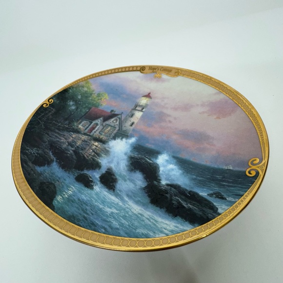 Thomas Kinkade 1st Issue Hope's Cottage Scenes Of Serenity Porcelain Art - Picture 5 of 10